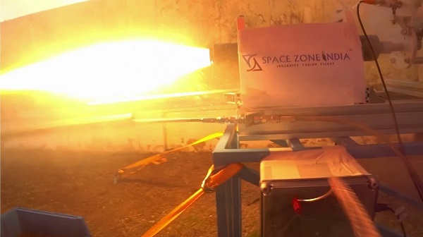  2 kN Hybrid Rocket Motor Successfully Tested by Space Zone India for Mission RHUMI – 2024