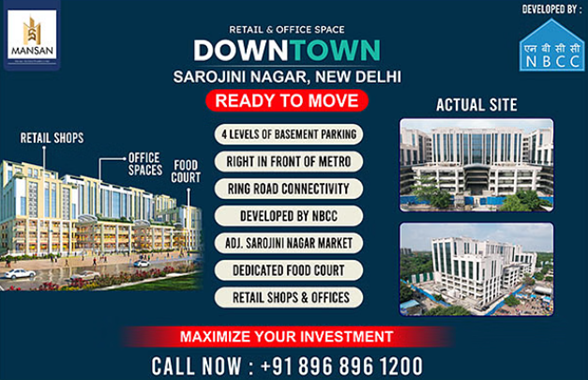  Downtown Sarojini Nagar: Ready-to-Move-In Retail and Office Spaces Just Steps Away from Sarojini Nagar Market and Metro Station!