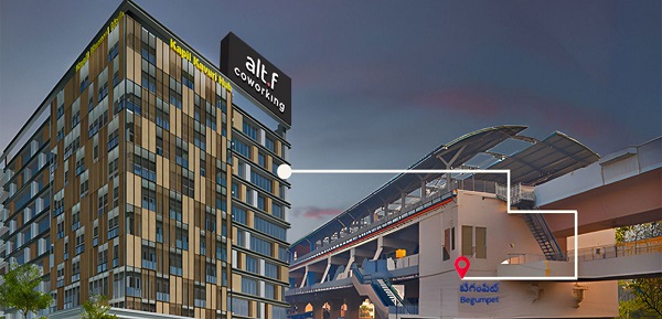  After Financial District success, alt.f coworking announces launch of its new Begumpet workspace